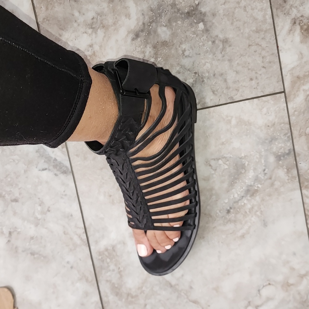 HAIDER ACKERMANN REAL LEATHER GLADIATOR STRAPPY FLATS EUC 39.5